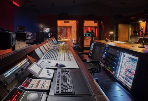 CineLab SoundMix Scoring Stage - Control Room